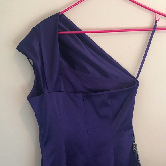 Eliza J Jewel Tone Purple Cocktail Dress - Picture 4 of 5